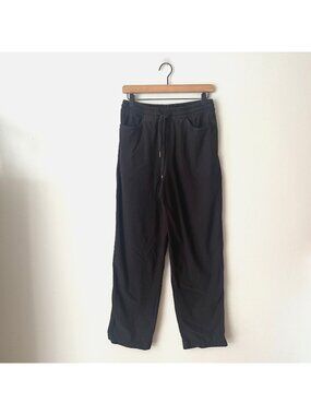 Athleta Farallon Straight Leg Pants Black Gray Women's Size Small Tall